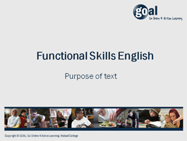 Purpose of Text