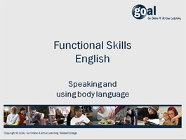 Speaking & Using Body Language